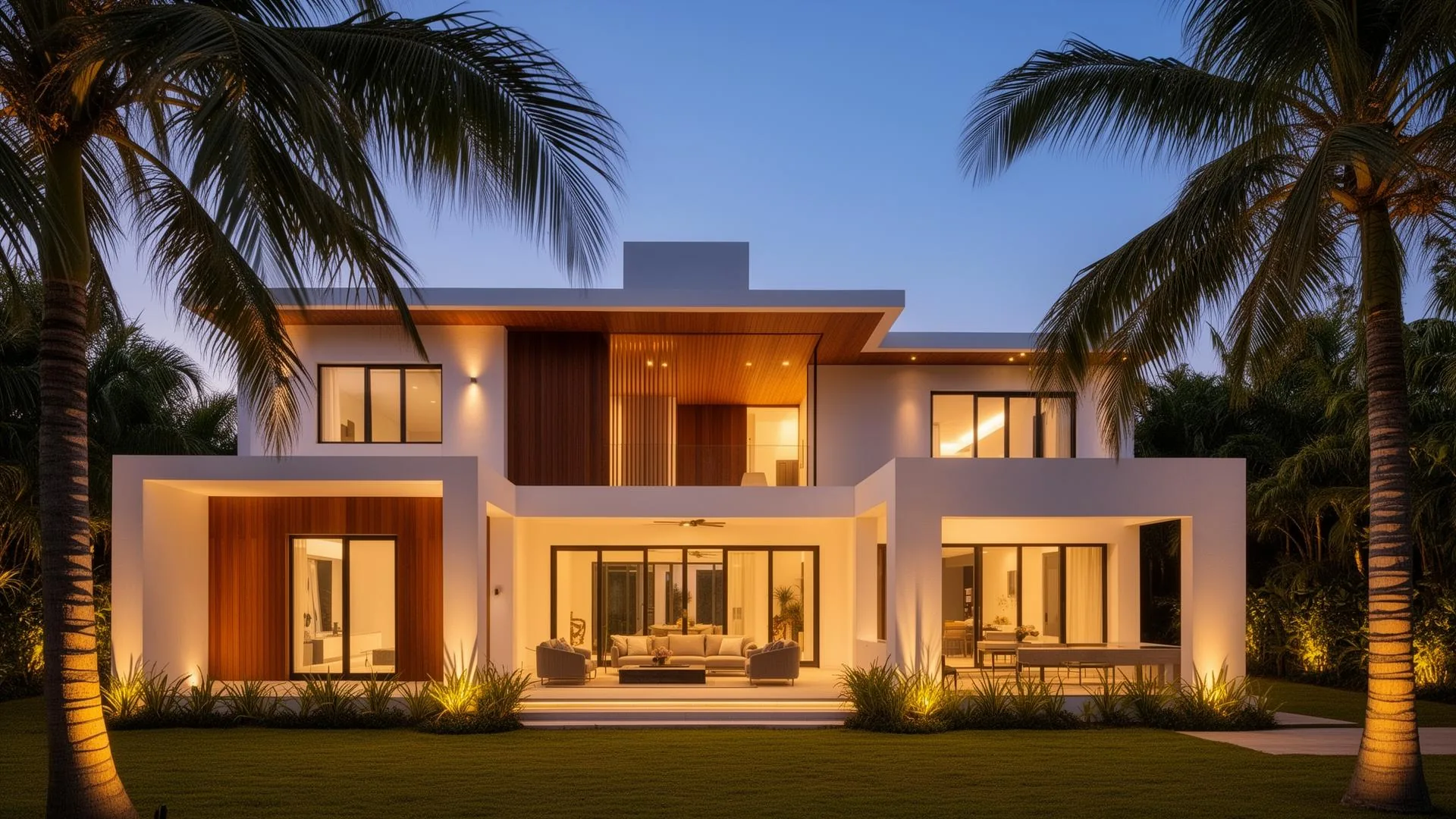 Villa la nuit